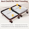 Udorich Efficient Travel with 4-Piece Luggage Set, Lightweight ABS Construction,