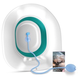 Sitz Bath for Hemorrhoids Soak and Postpartum Care | Toilet Seat | Bartholin Cyst Tub | at Home Soaking Procedures for Man and Detox Vaginal Steaming for Women with Massage Hand Flusher