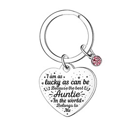 Ghloyza Auntie Gifts Auntie Keyring Auntie Christmas Birthday Gifts from Niece Nephew Aunt Keyring Mothers Day Gifts for Auntie Aunt Gift Best Auntie Belongs to Me Keyrings