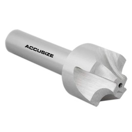 Accusize Industrial Tools Hss Corner Roudning End Mill, 1/4'' Radius, 1/2'' Shank Diameter, 1'' Largest Dianmeter, 3-1/8'' Oal, 1011-1412