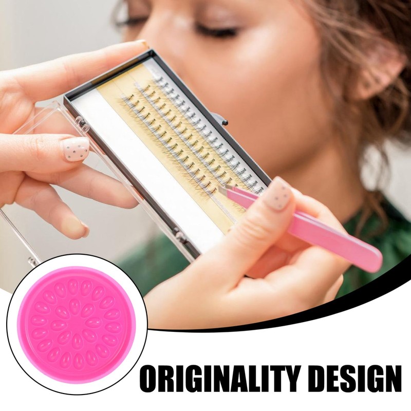 Pack of 20 Eyelashes Glue Pad Plastic Shape Glue Pad