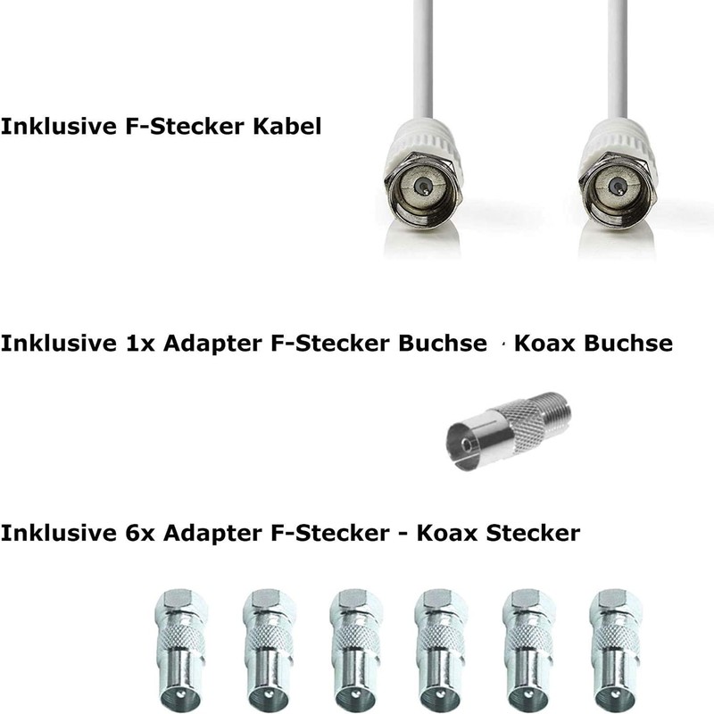 TronicXL 4K 6-Way Antenna Splitter 3D HD Suitable IEC Splitter