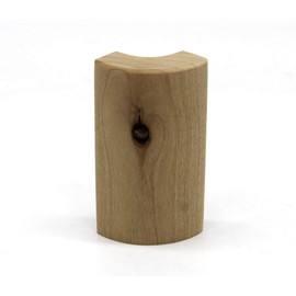 3/4" x 2 1/4" x 4" Clear Superior Grade Alder & Knotty Premium Grade Alder Outside Radius Corner Base Block Bullnose - Fits 3/4" Radius, Trim Molding (12, Knotty Alder)