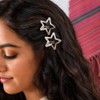 TEHAUX Set De 20 Pinzas Para El Cabello Estrella Plateadas