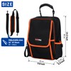 WISEPRO Zippered Electricians Tool Pouch, Waterproof 1680D Tool Pouches Organization