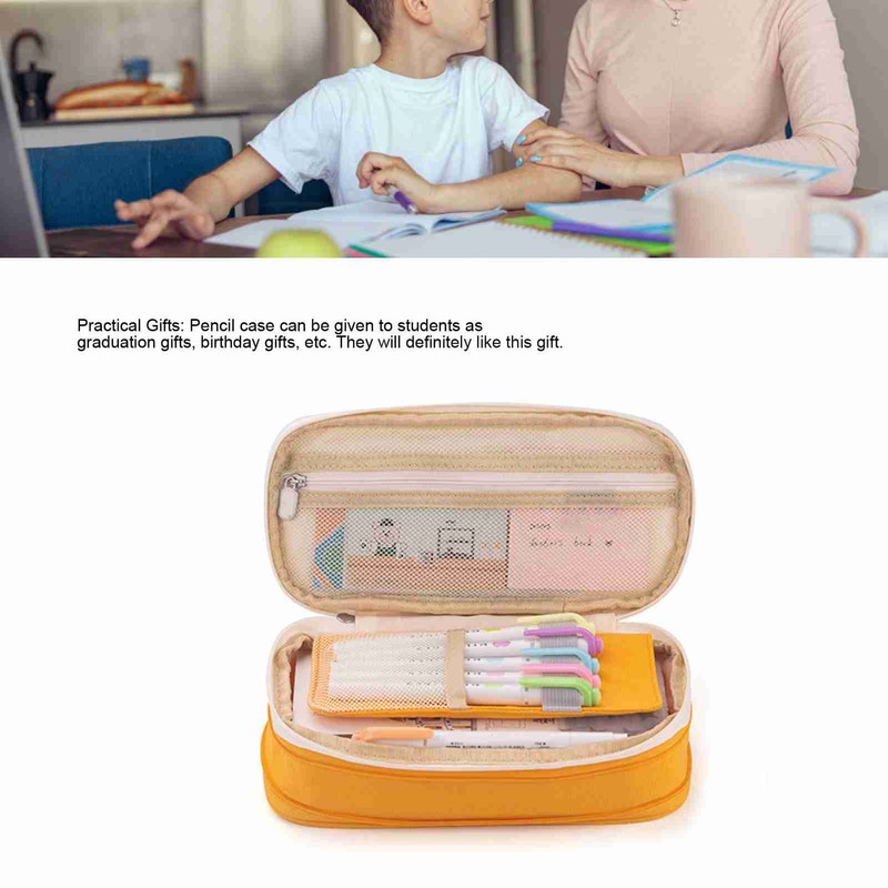 Big Capacity Pencil Case Multifunctional Orderly Storage Multiple Grids Stationery