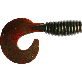 Wiggler Nordkyn Body Giant Twister Tail Length: 25 cm Weight 115 g Rubber Bait Rubber Fish Halibut Bait (Motor Oil)