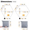 TRIWONDER Hexagonal Tarp Ground Sheet Hexa One Pole Tent Waterproof