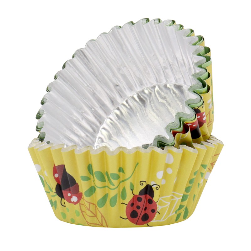 PME Foil Lined Cupcake Cases - Ladybird, Pack of 30,