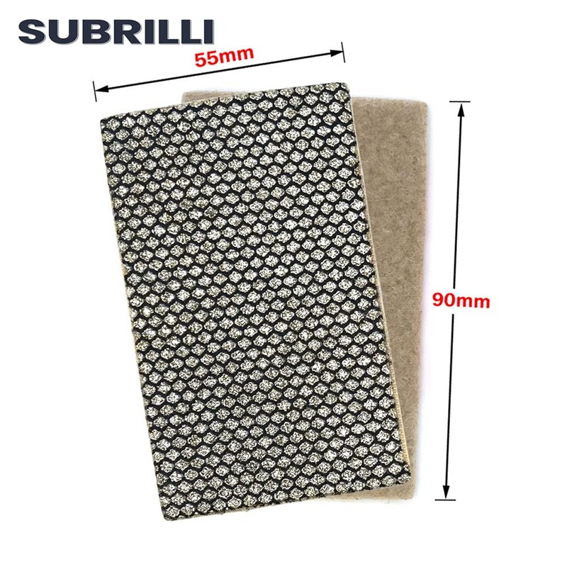 SUBRILLI Diamond Sandpaper Hook and Loop Abrasive Paper Sheets for