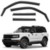 Window Deflectors Smoke Tinted in-Channel Side Window Vent Visor Deflectors