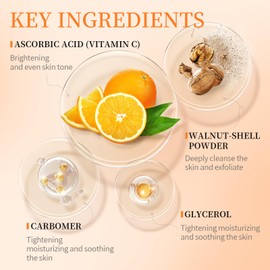 Vitamin C Underarm Detox Scrub,Armpit Scrub and Body Scrub for Deeply Cleanses, Moisturizer and Exfoliator, Body Exfoliating Scrub for Men and Women for Whole Body