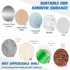 braxan 10 Pack Adhesive Ceiling Hooks, No Drilling Heavy Duty