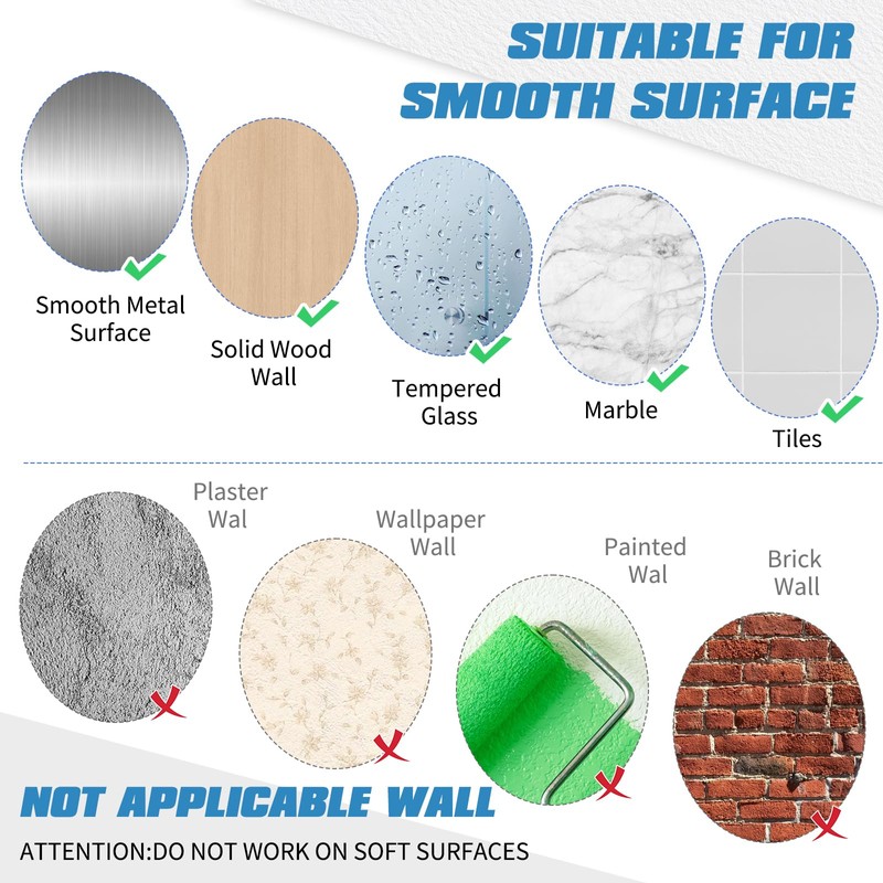 braxan 10 Pack Adhesive Ceiling Hooks, No Drilling Heavy Duty
