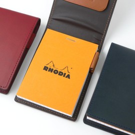 Slip-On Rio RHODIA Memo Cover #11 Wine A-IOL-2807 Leather Italian Leather A7 Size Simple Gift