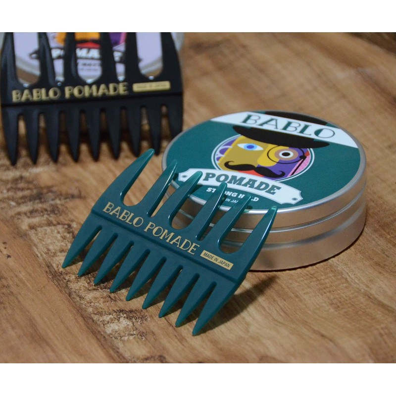 BABLO POMADE Mesh Comb (Green), Coarse Comb for Men, Hair