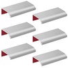Qjaiune 6 Pack Self Adhesive Drawer Pulls, 3.15" Back Mount