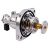 TRQ Thermostat with Housing Assembly Compatible with 2017-2021 Honda Civic