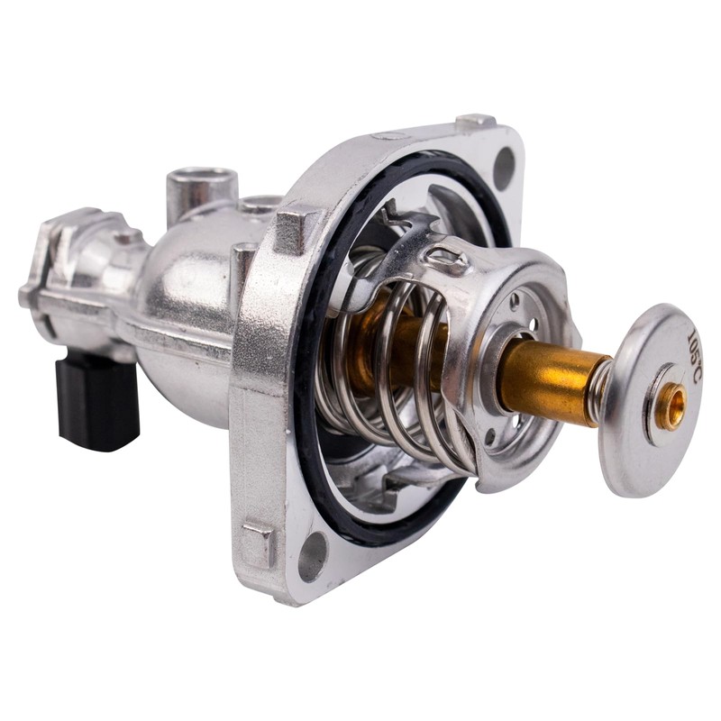 TRQ Thermostat with Housing Assembly Compatible with 2017-2021 Honda Civic