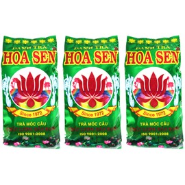 Danh Tra Lotus Tea Leaf Tea 2.5 oz (70 g) x 3 Bags Dantra Lotus Tea