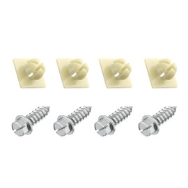 Prime Ave Stainless Steel License Plate Screws – Rust-Proof Car License Plate Screws for Back, Front License Plate, Compatible with License Plate Cover, Durable Screws for License Plate Installation