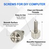 sourcing map 10 Pcs Computer Case Thumb Screws, M3x10 Thread