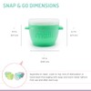 melii Snap & Go Baby Food Storage Containers with lids,