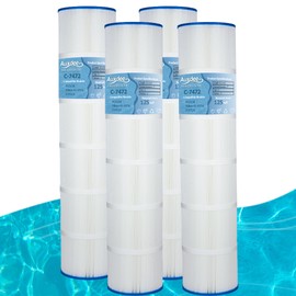 Auxdee PCC130 Swimming Pool Filter Cartridges Replaces Unicel C-7472 Filbur FC-1978 FC-6475 Clean and Clear Plus 520 CCP520 817-0143 178585 4 X 125 Sq. Ft. L x OD: 32 1/16"x 7" 4 Pack