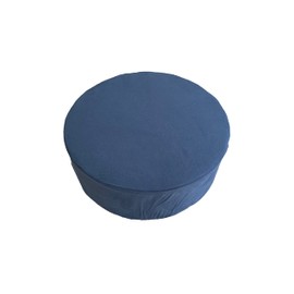 Gold Round Floor Cushion, Round 40, High Resilience (Cover Only, Shukure Navy)