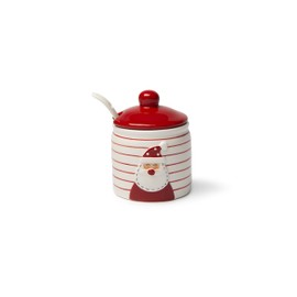 Excelsa Snowman 250ml Ceramic Sugar Bowl with Spoon