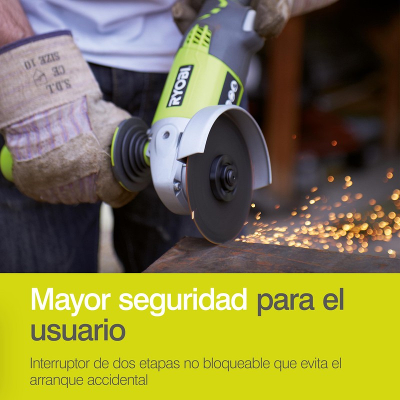 Ryobi 5133001903 R18AG-0 One+ Cordless Angle Grinder Angled