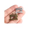 Wixine 20Pcs Singer Sewing Machine Charms Antique Silver Tone 22