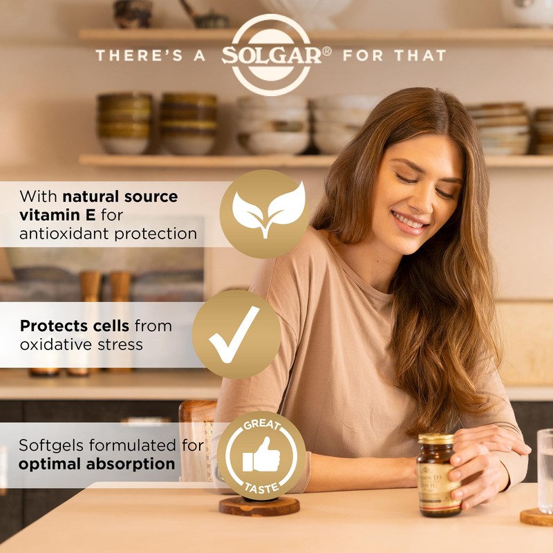 Solgar Natural Source Vitamin E 268 Milligram (400 IU) Softgels