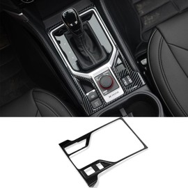 Flash2ning Center Console Shifter Outer Frame Fit for Subaru Forester 2024 2023 2022 2021 2020 2019, Subaru Forester Interior Accessories and Inner Trims, Made of ABS (Carbon Fiber Pattern)