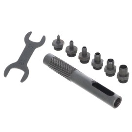Takagi Replacement Punch Set, 6 pcs, Holder and Spanner Included, Tip, Replacement, 6 Sizes, Hole Punch, Leathercraft, Leather, Vinyl, Cardboard, Rubber, Belt Hole
