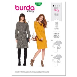 Burda Style X06180Burda DRESS Sewing Pattern Set, Multi-Colour