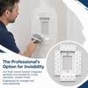 3-Gang Flush Drywall Receptacle Mount - Seamless Mud-In Wall Plate