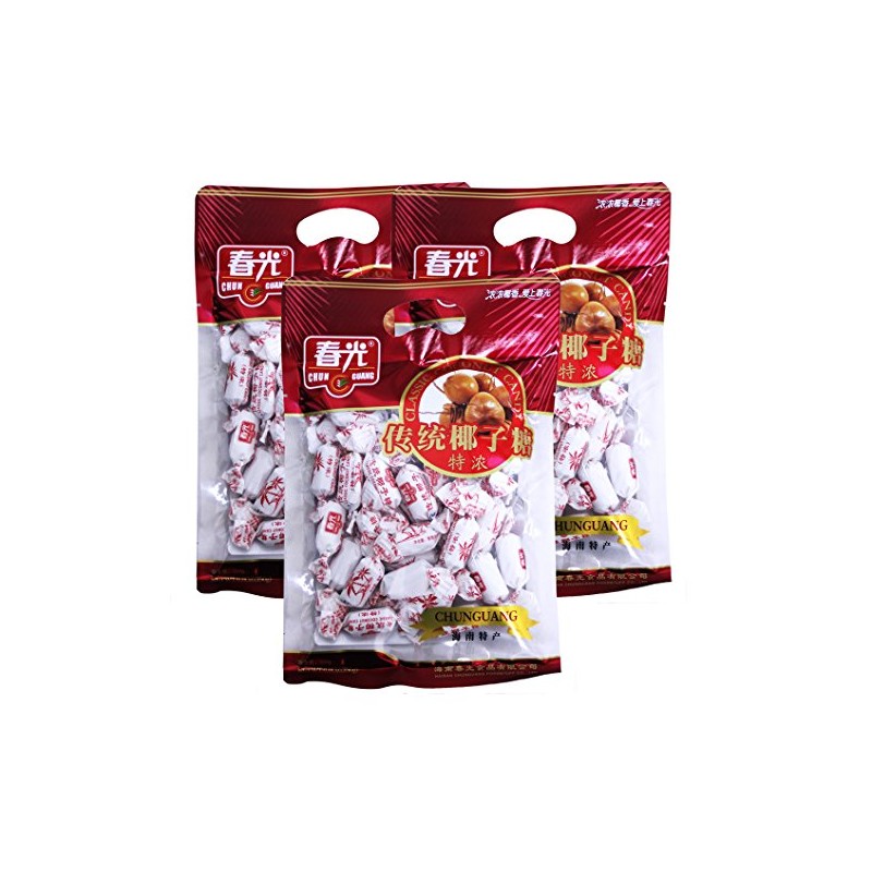 Hainan Chun Guang Coconut Candy (Classic, 3 Packs)