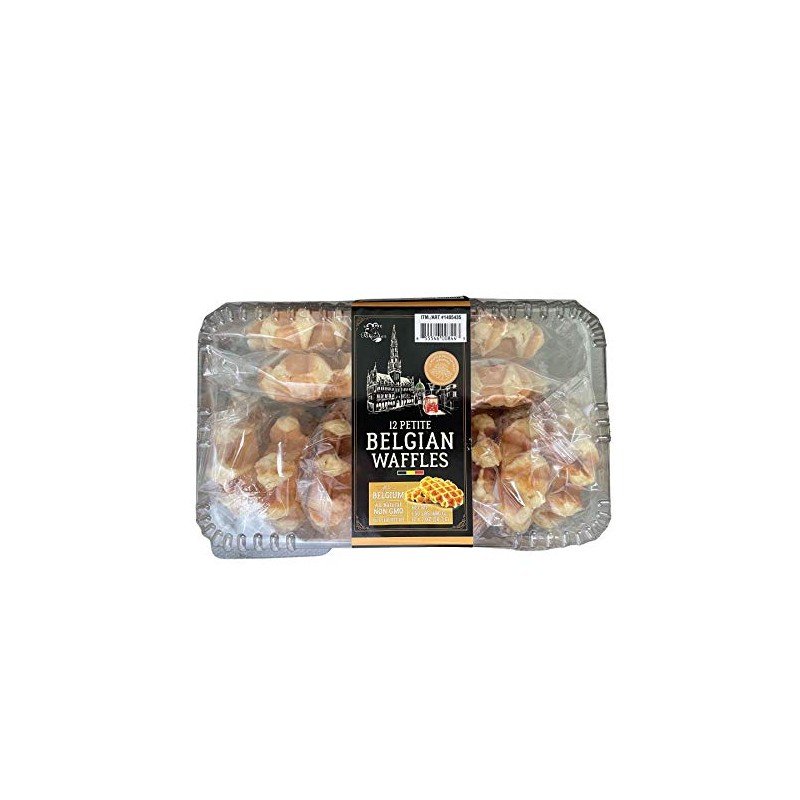 Le Chic Patissier 12 Petite Belgian Waffles Individaully Wrapped, All
