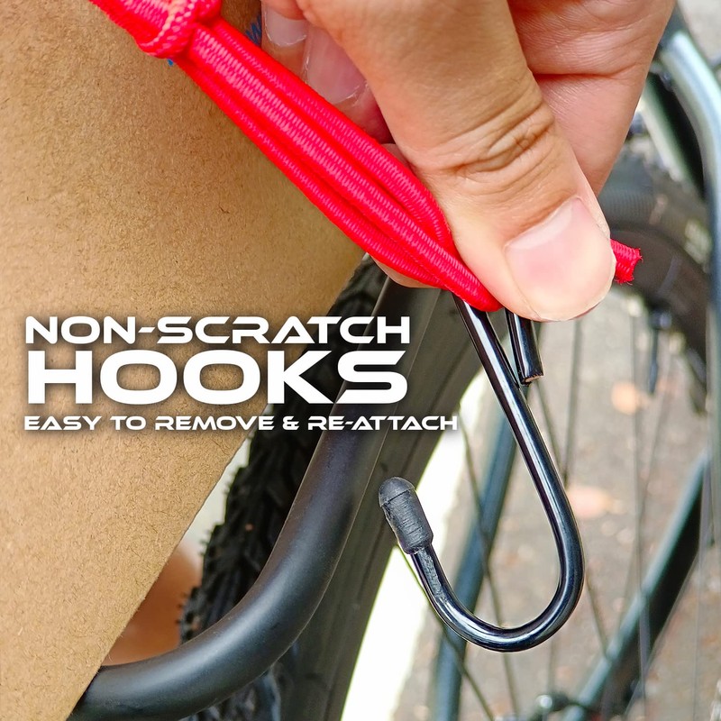 ONIPAX 38x38cm High Elastic Bungee Cargo Net with 6 Hooks