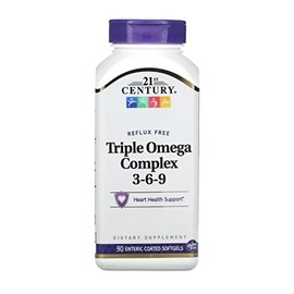 Triple Omega Complex 3-6-9 - 90 softgels,(21st Century) by 21st Century Health Care