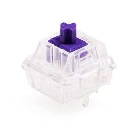 KPREPUBLIC Gateron Zealio V2 Switch Tactile 62g 65g 67g 78g 5pin SMD RGB mx stem Switch for Mechanical Keyboard Purple Colorway (X90 PCS, Zealio 78g Switch)