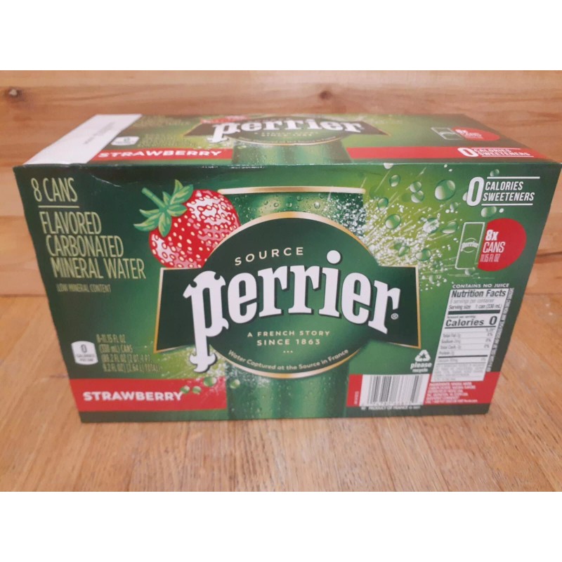 Perrier 1 Perrier Carbonated Mineral Water STRAWBERRY Pack (11.15 fl.