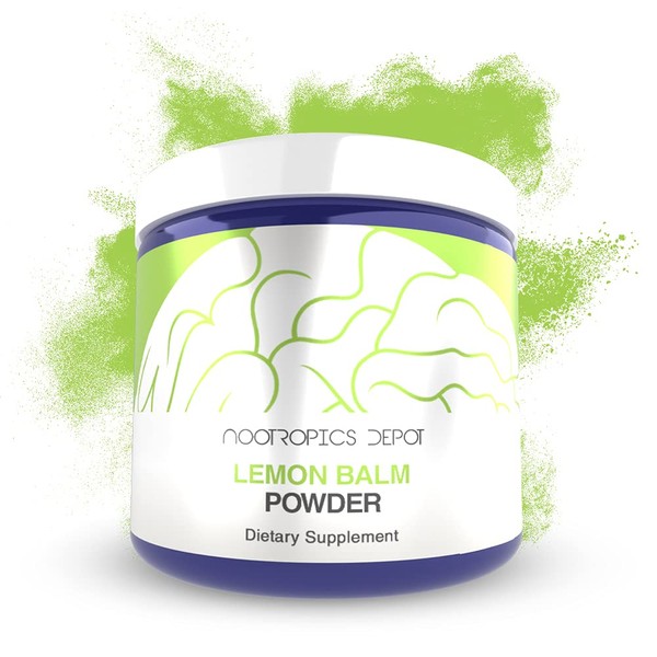 Nootropics Depot Lemon Balm Extract Powder 125 Grams Powder | Support Healthy Stress Levels | Enhance Mood, Focus and Sleep