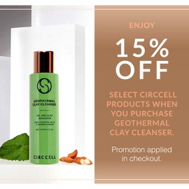 CIRCCELL Geothermal Clay Cleanser – Hydrating Facial Cleanser - Arctic Clay and Essential Oils Deep Clean & Detox Skin – Hydrating Clay Face Wash or Mask for All Skin Types
