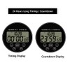 Multifunctional Kitchen Digital Timer Thermometer Hygrometer Black for Household Use