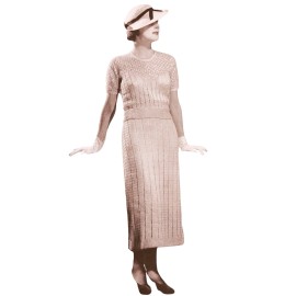 Unbranded Vintage CROCHET  “Debonair” Dress Skirt/Blouse PATTERN  #227