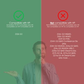 3idee VESA Adapter Compatible with HP Z32k G3 4K Monitor VESA Mount 75 x 75 mm for Monitors without VESA