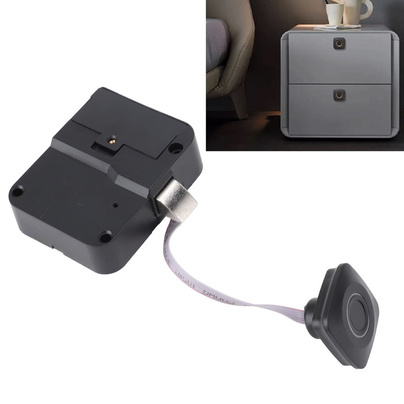 Fingerprint Cabinet Lock Anti Theft Ultra Thin Panel Smart Biometric