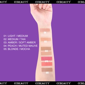 CCbeauty Cream Highlight and Contour Stick, Shimmer Highlighter Makeup, Contouring Highlighting Makeup, Face Shaping Stick, Lightweight, Blend Smooth, Colour Corrector Concealer Stick, Blonde/Mocha